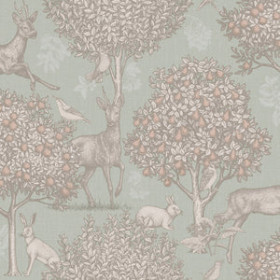 Обои «Woodland Scene Sage»